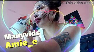 Slut Destroys His Face With A Lot Of Spit Full Deeptrhoat