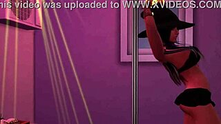 Jozie dark teases in halloween sims porn