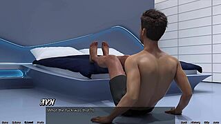 stranded in space 6, meeting the robot paige. cute outfit in 3d cartoon.