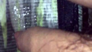 pissing in underwear then pouring blue soap on cock