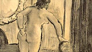 Vintage cartoon art featuring antique retro anime designs