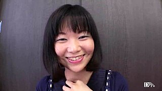 Elegant tea teacher Ran Miyasako gives blowjob in local work