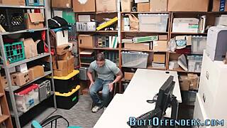 Gay Amateur Thief Gives Blowjob In Hot Action!