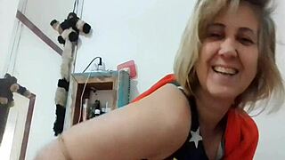 Blonde Milf Stella Still Squirts Hard in Video Call