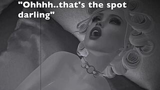 check out this vintage blonde with huge tits sucking monster cock