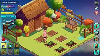 Anime babe gives intense blowjob and deepthroat in hentai walkthrough