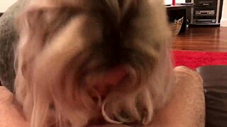 Best Sloppy Blowjob Ever by Eva Stone in POV with Leo Casanova and Facial Cumshot