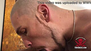 Parker passionately sucks my big black monster cock in this intense gay scene