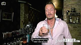 did brunette german milf julia get banged by white bull in public bar?