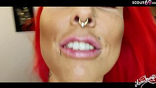 Anni Angel gets up close with her German teen clit on webcam