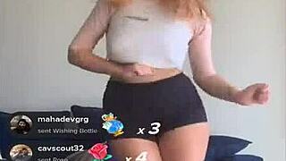 Bouncing Blonde Titties Steal the Show in Tight Workout Gear.