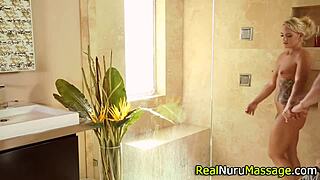 Tattooed masseuse gets hardcore fucked