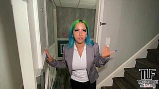 I caught Spanish Barbie, hotel manager, riding a huge BBC in wild POV