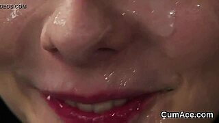 She says, 'Give me that cumshot on my face.'