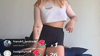 Bouncing Blonde Titties Steal the Show in Tight Workout Gear.