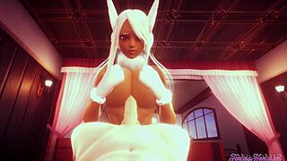 Intense POV with Rumi Usagiyama in boobjob and riding dick in Boku no Hero hentai