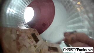 hot shower fun with christy dahlia and ivan 😍