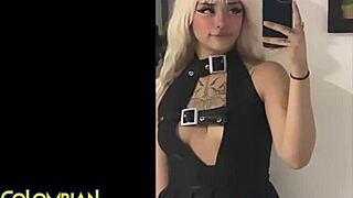 Colombian casting couch features alt goth latina slut getting cum facial on monster cock