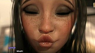 frankie in wvm 126 gets her ass and tits worshipped in erotic hentai scene