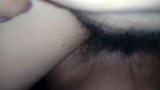 Wow! My Wife Spreads Legs Wide Showing Her Hairy Vagina!