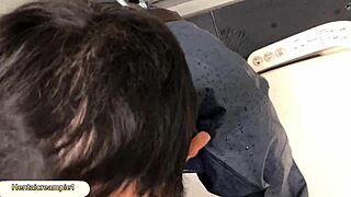 Want To See A Blowjob In The Construction Site Toilet?