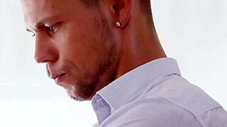 Blonde Guy Rimming Hot Hunk's Ass with Tongue