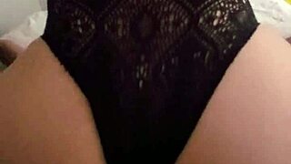 Latina MILF prostitute in hotel lingerie rides reverse cowgirl. I cum inside without condom