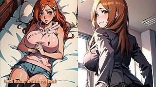 Orihime And Yoruichi Give Jerk Off Instructions
