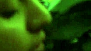 Latina Couple Engages in Intense Blowjob with Monster Cock