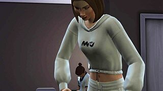 bent over doggystyle in wild 3d cartoon house episode.