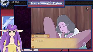 i love this avatar milf giving a blowjob in the game