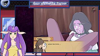 i love this avatar milf giving a blowjob in the game