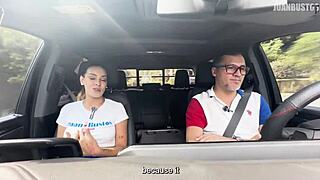 Sol Peterson deepthroats and tests a wild fucking machine.