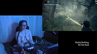 Holy crap, these naked BBW brunettes with big natural tits in Alan Wake playthrough!