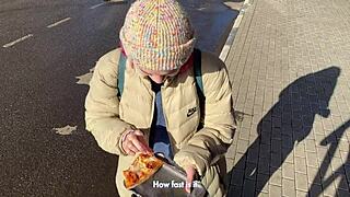 SHE WAS HUNGRY AND DID ANYTHING FOR FOOD