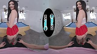 WetVR Pool Table Tease with April Valentino in VR