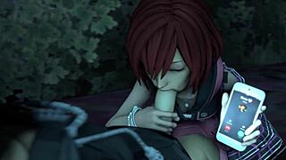 kingdom hearts cartoon adventure in 3d anime style