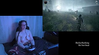 Holy crap, these naked BBW brunettes with big natural tits in Alan Wake playthrough!