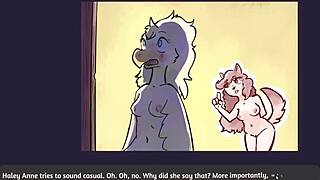 Two Chicks Play Poker In Furry Strip Game