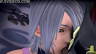 kingdom hearts cartoon adventure in 3d anime style