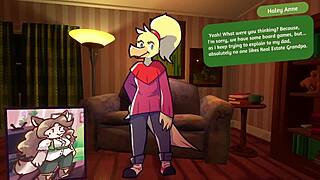 Two Chicks Play Poker In Furry Strip Game