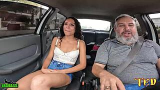 yo, check priscila belini, this 19-year-old latina, stripped down in the streets during casting!