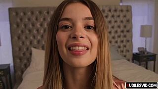 Molly Little cheats as stepsis in wild bent-over action in S1-E1.