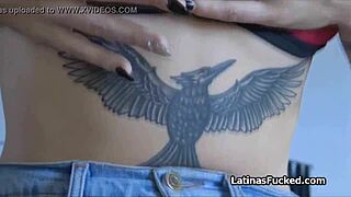 Tattooed Latina Teen Amateur Sucks Cock In Bikini, Gets Pounded Hard In POV For Cash