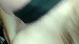 huge tits girlfriend takes intense cumshot in public exposure.