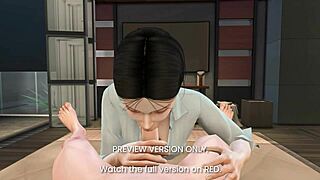 Natalie's secret affair in wild 3D hentai preview, so hot 😍