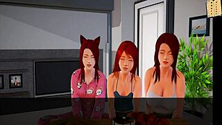 Raw hentai action in My New Family 294