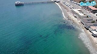 Blonde big tits milf Caitlin Bell gets her pussy super wet with huge dildo on camsoda 😘