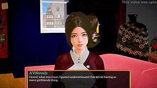 Exploring My New Family 473 with a busty teen brunette in game