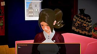 Exploring My New Family 473 with a busty teen brunette in game